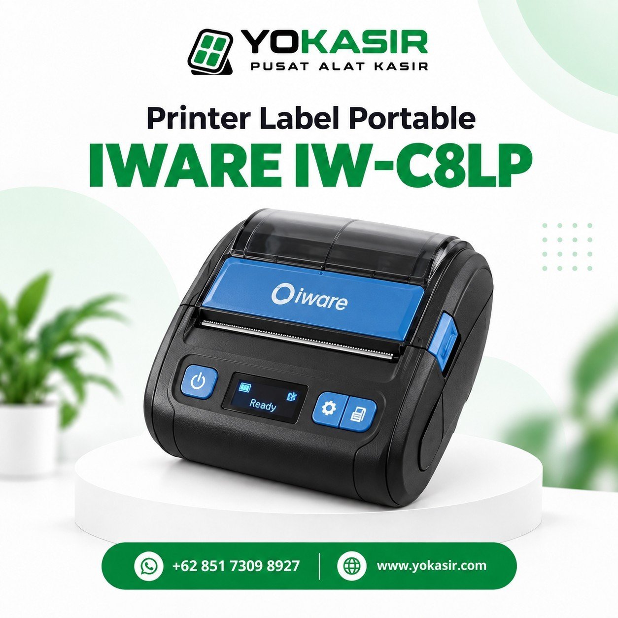 PRINTER BARCODE PORTABLE IWARE IW-C8LP