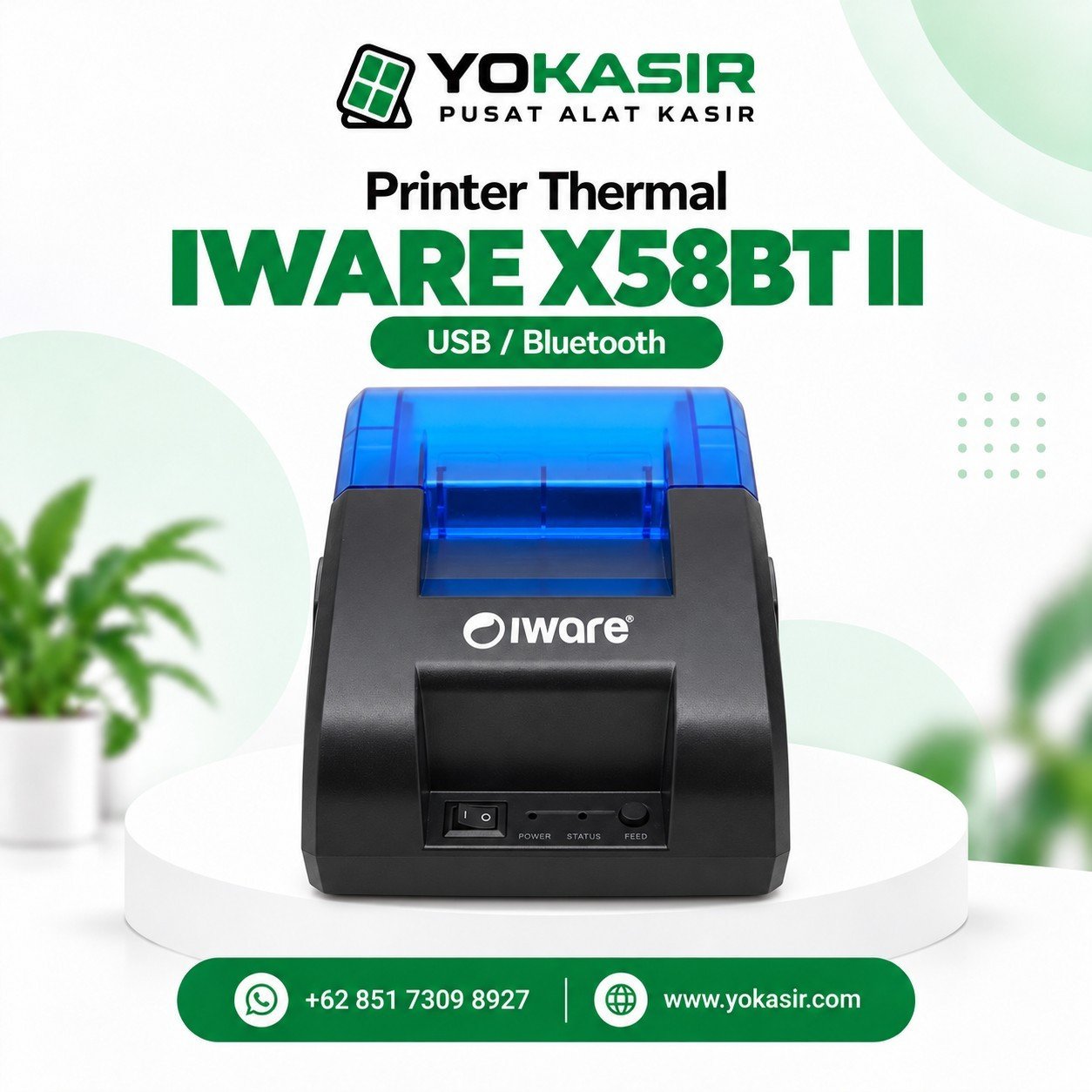 PRINTER THERMAL IWARE X SERIES X58BT II USB/BT