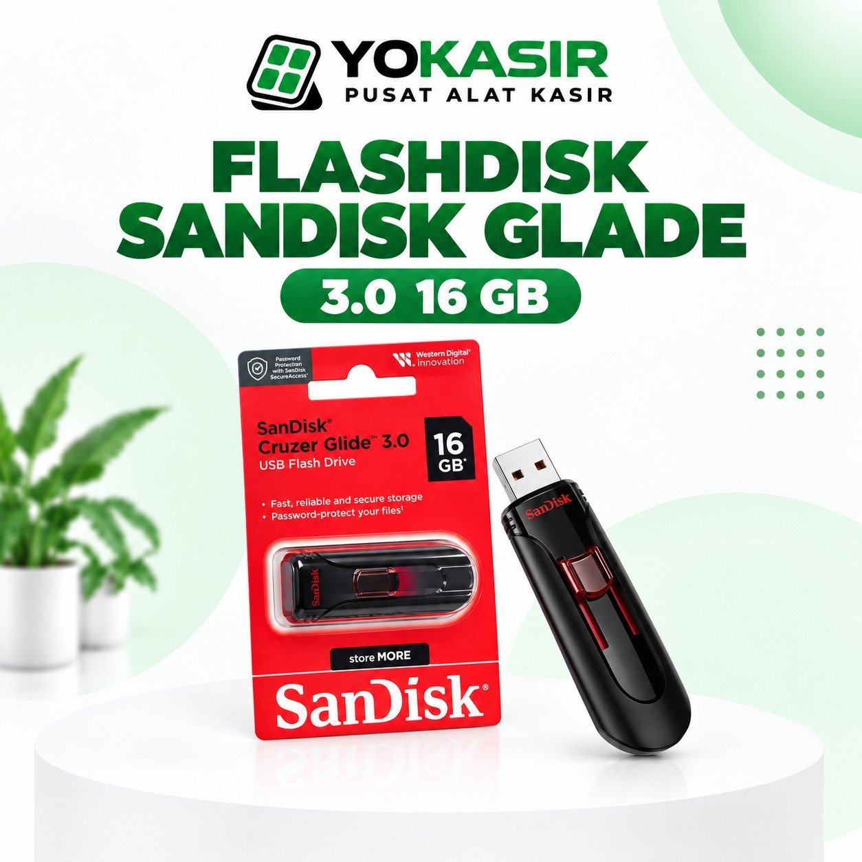 FLASHDISK SANDISK 16GB GLIDE