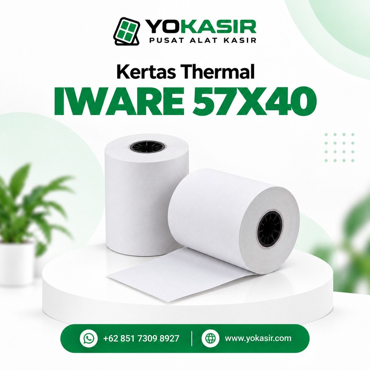 KERTAS THERMAL 57X40 IWARE