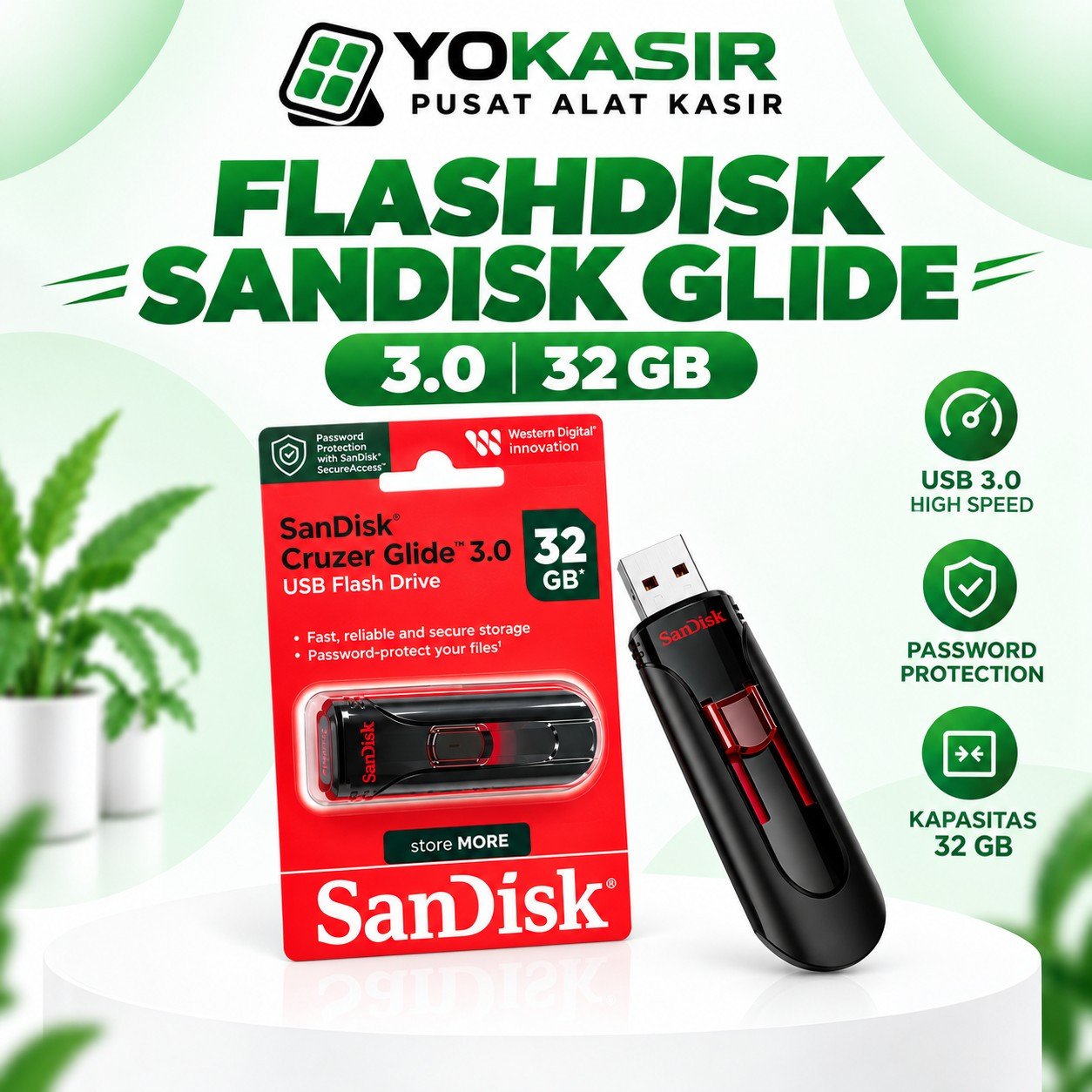FLASHDISK SANDISK 32GB GLIDE